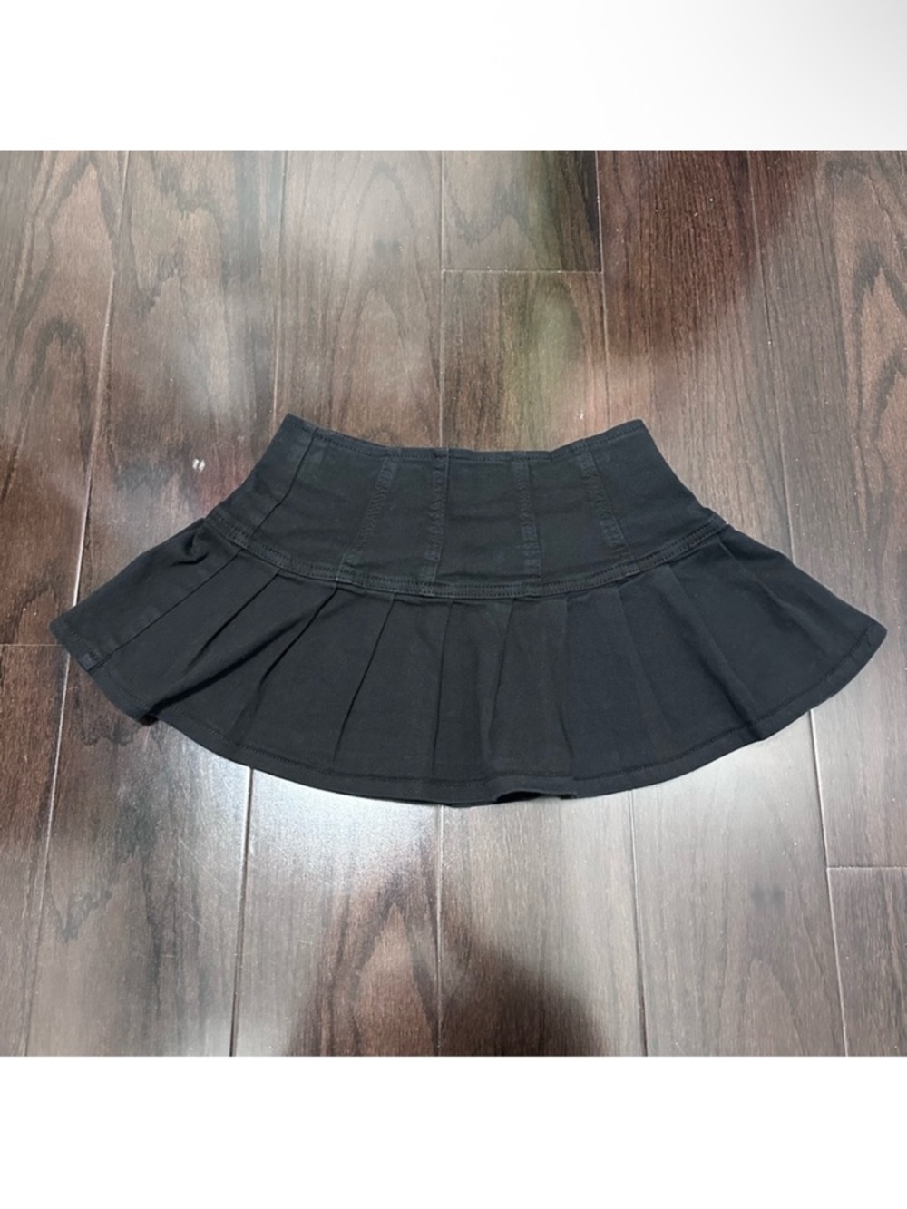 Black Pleated Mini Skirt - Women's Skirt